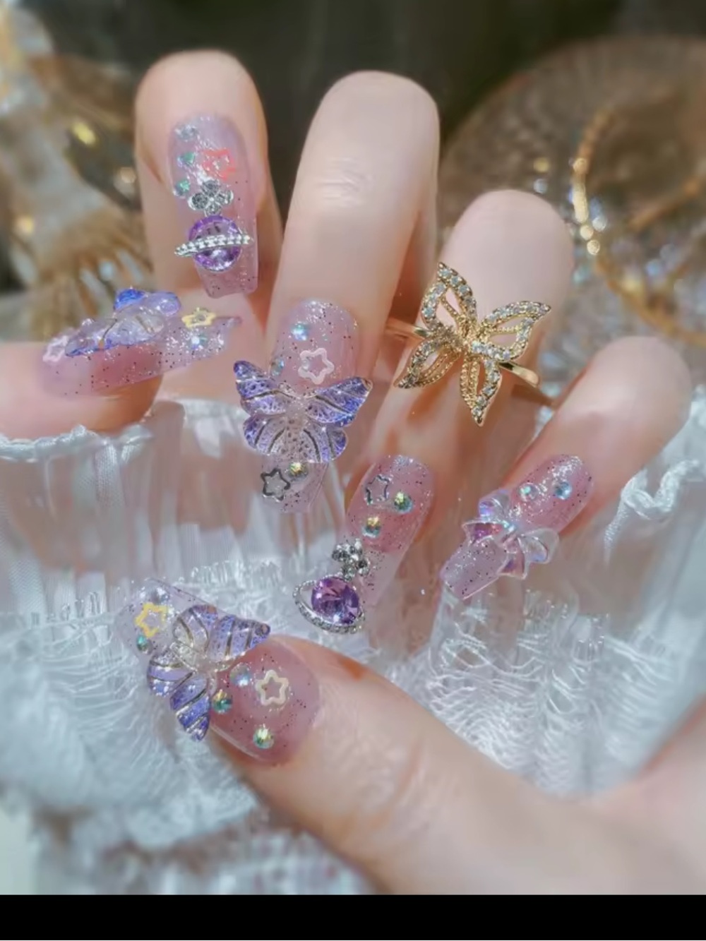 24 pcs nails natural delicate & comfortable reusable!